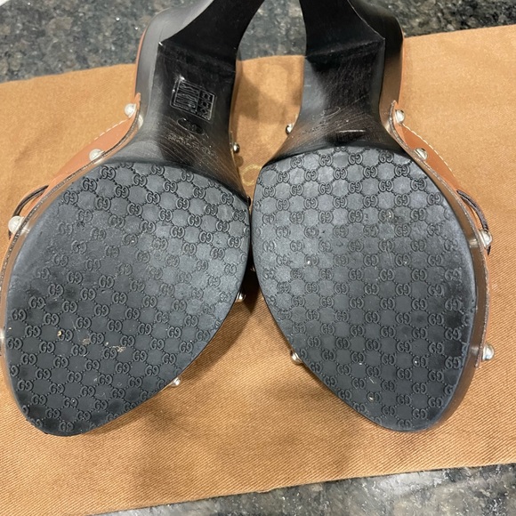 Gucci horsebit wooden heel sandal - Picture 2 of 5